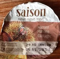Cantidad de azúcar en Saison Joghurt - Marroni
