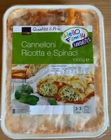 Jumlah gula yang masuk Cannelloni ricotta epinard