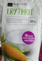 Cantidad de azúcar en Erythrit