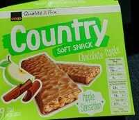 Suhkru kogus sees Country soft snack Chocolate Apple