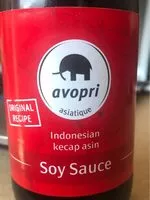 Количество сахара в Soy sauce avopri