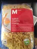 含糖量 Nudeln Spätzle