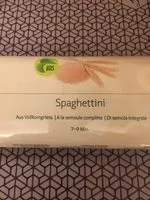 Jumlah gula yang masuk Spaghettini A la semoule complète