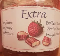 Amount of sugar in Confiture Fraise/rhubarbe