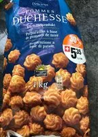 Cantidad de azúcar en Pommes duchesse