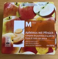 Количество сахара в Compote de pommes à la pêche