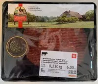 Quantité de sucre dans Hamburger de boeuf "Poivre vert"