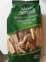 Sokerin määrä sisällä Nuss-Stängeli