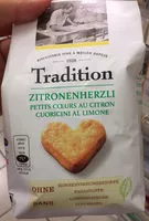 Suhkru kogus sees Petits cœurs au citron