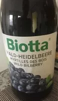 Количество сахара в Nectar Myrtilles Biotta