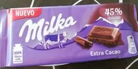 चीनी की मात्रा Milka extra cacao