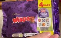 入っている砂糖の量 Wispa