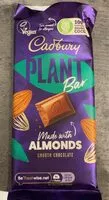 入っている砂糖の量 Cadbury Plant Bar