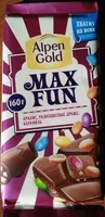 Количество сахара в MAX FUN (арахис, разноцветные драже, карамель)