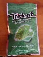 Suhkru kogus sees Chicles sin azúcar sabor hierbabuena