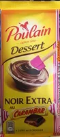 Suhkru kogus sees Dessert Noir Extra au Carambar