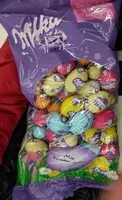入っている砂糖の量 Milka œuf mix