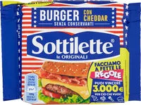 入っている砂糖の量 Sottilette Burger con Cheddar
