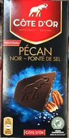 Sokerin määrä sisällä Chocolat noir aux noix de pécan caramélisées salées