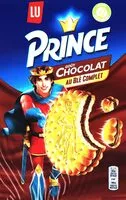 Suhkru kogus sees Prince Chocolat biscuits au blé complet
