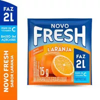 Amount of sugar in Refresco Em Pó Laranja Fresh Pacote 15g