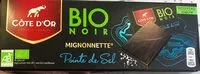 Sokerin määrä sisällä Bio noir mignonnette pointe de sel