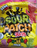 中的糖分和营养成分 Sour patch kids