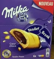 入っている砂糖の量 Milka Tender Break