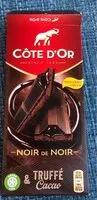 Cantidad de azúcar en Noir de noir truffé & cacao