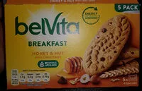 Jumlah gula yang masuk Belvita Breakfast Biscuits Honey & Nuts 5X45G