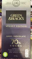 Zuckermenge drin Black's 70% Dark Chocolate Bar