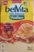 Amount of sugar in Biscuits Petit Déjeuner Moelleux Coeur Gourmand Fraise 🍓