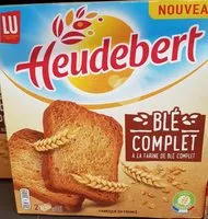 入っている砂糖の量 Heudebert Blé complet