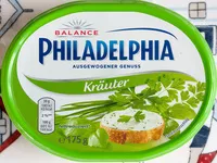 Sucre et nutriments contenus dans Philadelphia balance