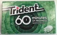 Suhkru kogus sees 60 minutes of freshiness spearmint