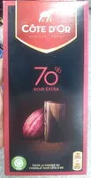 चीनी की मात्रा Noir 70% intense