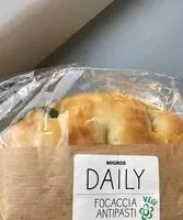 İçindeki şeker miktarı Foccacia Antipasti