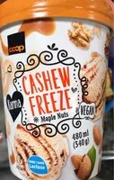 Sokerin määrä sisällä Cashew Freeze Maple Nuts