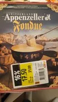 Jumlah gula yang masuk Appenzeller Fondue