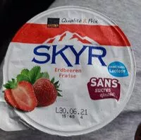 İçindeki şeker miktarı Skyr  fraise