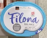 Quantité de sucre dans Filona balance