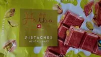 Quantité de sucre dans Pistaches lait