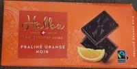 Quantité de sucre dans Praliné orange noir