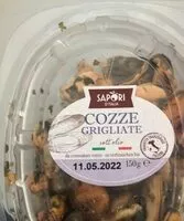 चीनी की मात्रा Cozze  grigliatte