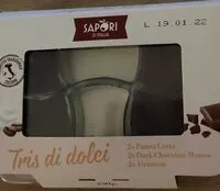 चीनी की मात्रा Tris do dolci