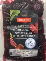 Sokerin määrä sisällä Quartiers de betterave rouge