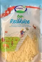 含糖量 Bio-Reibkäse