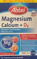 Jumlah gula yang masuk Magnesium Calcium