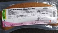 Quantité de sucre dans Vegu-Bratwurst, Pikanterweise Max