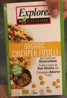 含糖量 Orgánico chickpea fusilli